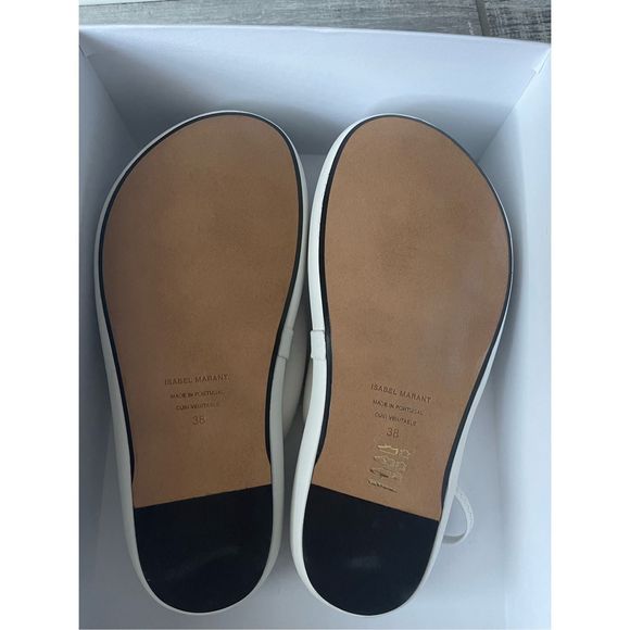 ISABEL MARANT Orene padded leather platform sandals EU38/US8 $620 - Picture 12 of 13